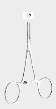 Затискач кровоспинний ХАРТМАН (HARTMANN) для дітей, 1х2 зубці, 10,0 см (сm)